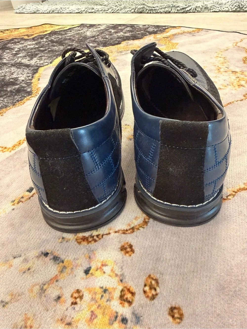 Gatsby Men's Navy Derby Lace-Up Shoes